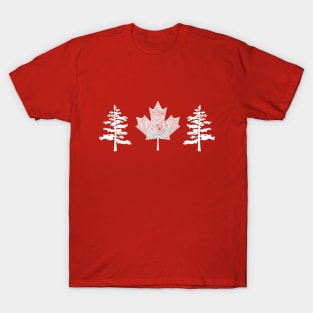 Tree Canada Flag T-Shirt